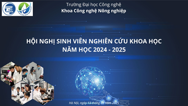 📢 THÔNG BÁO: HỘI NGHỊ SINH VIÊN NGHIÊN CỨU KHOA HỌC 2024 - 2025 📢